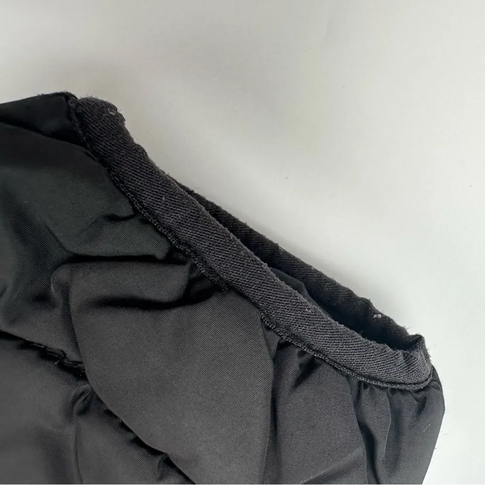GapKids Unisex Primaloft Black Puffer Jacket Coat Hood SZ S (6-7) Zip Front